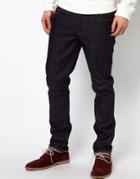Nudie Slim Fit Jeans Grim Tim In Dark Navy Wash