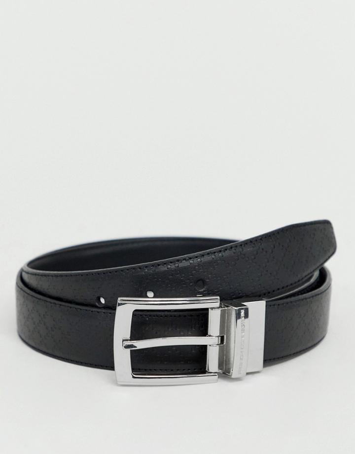 French Connection Diamond Embossed Reversible Belt