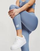 Hiit Leggings With Ruched Bum In Blue-blues
