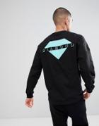 Diamond Supply Viewpoint Long Sleeve T-shirt In Black - Black