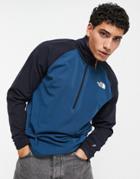 The North Face Tekware Quarter Zip Fleece In Navy