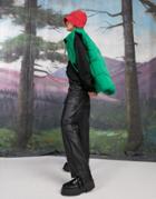 Asos Design Combat Utility Pants In Black Polyurethane