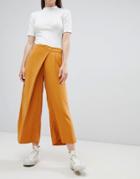 Kings Of Indigo Tencel Lyocell Wrap Culotte - Brown