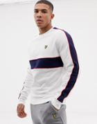 Lyle & Scott Cut & Sew Sweatshirt In White - White