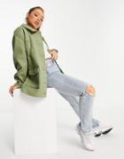 Na-kd Pocket Detail Jacket In Green