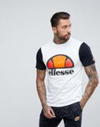 Ellesse T-shirt With Contrast Logo Hem - White