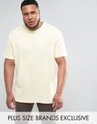 Puma Plus Waffle Oversized T-shirt In Yellow Exclusive To Asos - Yellow