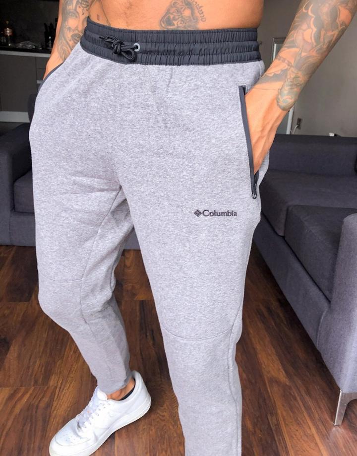 Columbia Lodge Freemont Sweatpants In Gray-grey