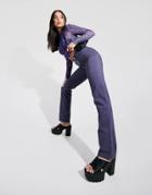 Asos Design Mid Rise 90s Straight Leg Jeans In Purple