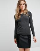 Vero Moda Cable Knit Sweater - Gray