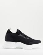 Rule London Knit Runner Sneakers In Black