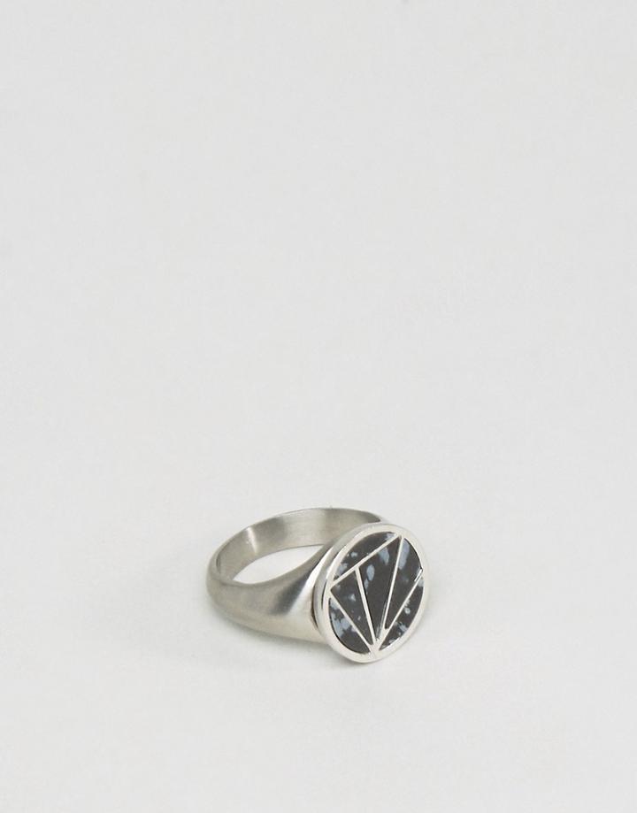 Simon Carter Geometric Pinky Ring In Silver - Silver