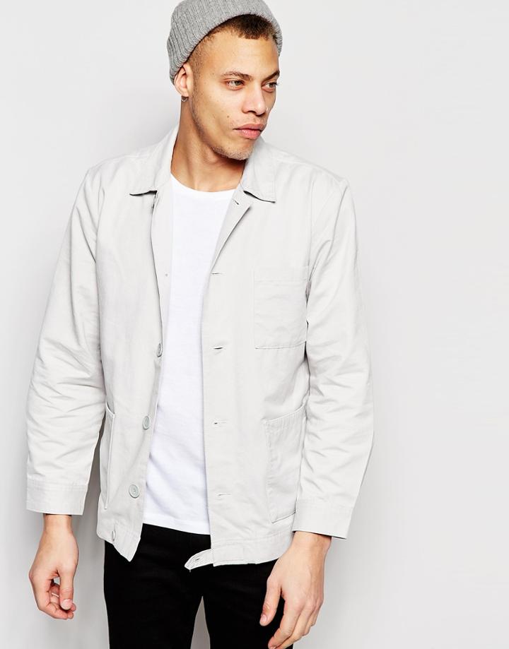 Waven Worker Jacket Mikel Mink Gray - Mink Grey