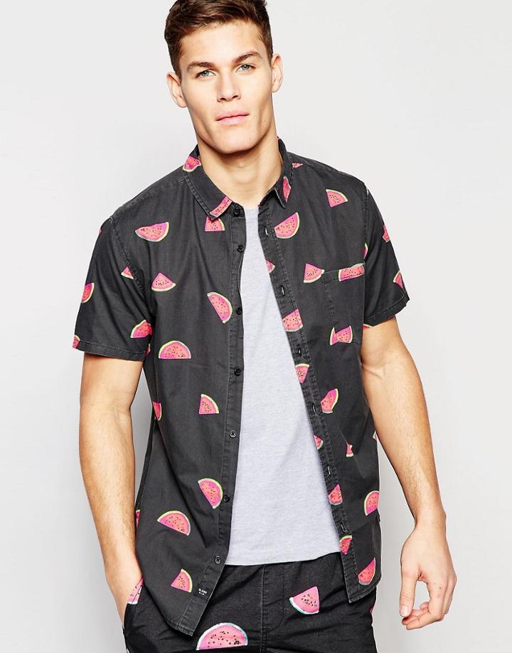 Globe Tribe Beach Shirt - Black