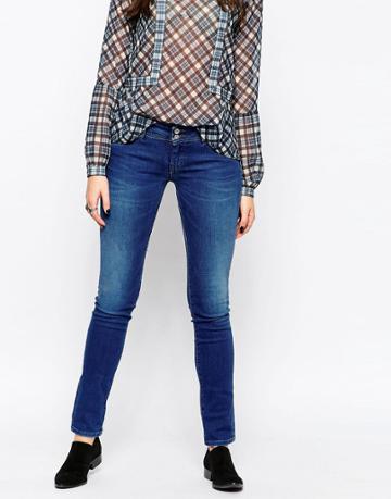 Pepe Jeans Divine Skinny Jean - Blue