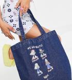 Daisy Street X Bratz Denim Tote Bag With Girls Print-blues