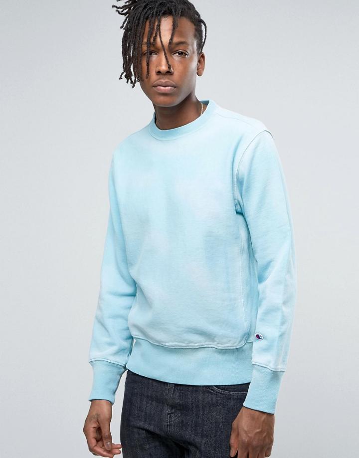 Champion Sweatshirt With Sleeve Logo - Blue