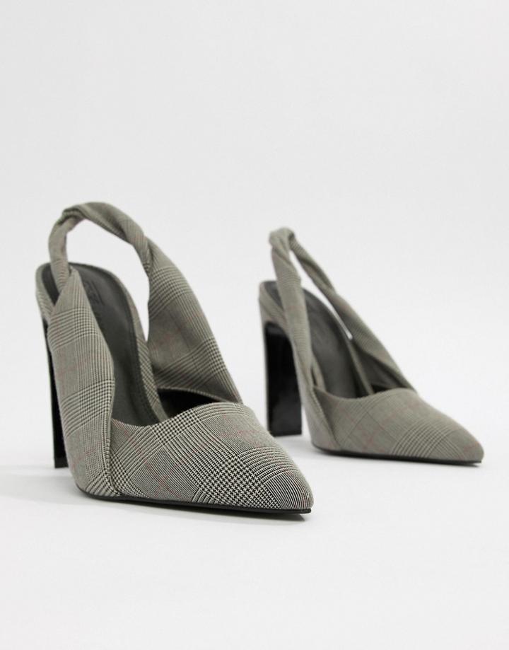 Asos Design Poker Slingback High Heels-multi