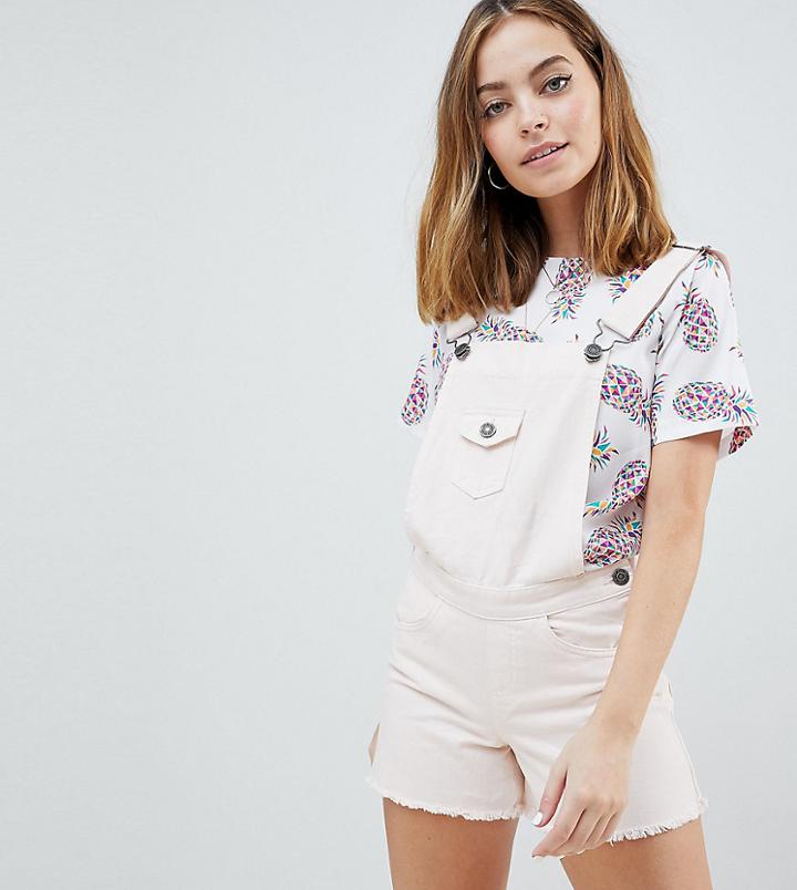 Noisy May Petite Overall - Pink