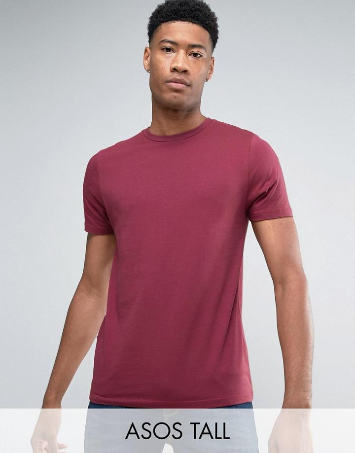 Asos Tall T-shirt In Red - Beige