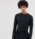 Surfanic Bodyfit Ski Long Sleeve T-shirt Baselayer - Black