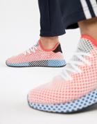 Adidas Originals Deerupt Runner Sneakers In Red Cq2624 - Red