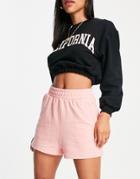 New Look Jogger Shorts In Coral-orange