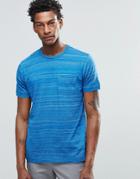 Ymc Chest Pocket T-shirt In Space Dye - Blue