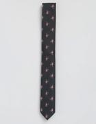 Asos Holidays Tie With Cartwheeling Santa - Black