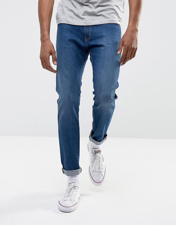 Wrangler Bryson Skinny Blueprint Jean - Blue