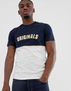 Jack & Jones T-shirt With Color Blocking-navy