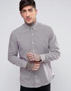 Ben Sherman Slim Fit Shirt In Red Check - Red
