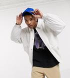 Collusion Washed Canvas Track Jacket-white