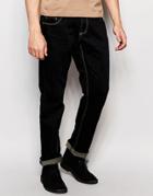 Dickens And Browne Slim Fit Stretch Zip Fly Jean - Navy