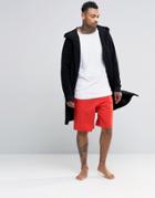 Asos Loungewear Basketball Shorts With Printed Waistband - Red