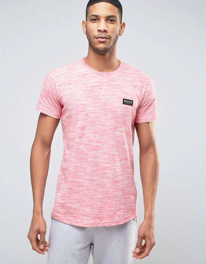 Nicce Space Dye T-shirt - Red
