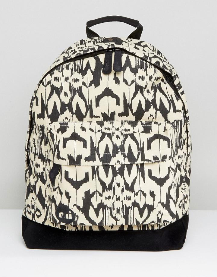 Mi Pac Printed Backpack - Black
