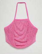 Asos Beach String Shopper Bag - Pink