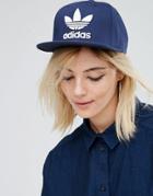 Adidas Originals Trefoil Logo Snapback Trucker Cap - Collegiate Navy