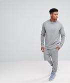 Asos Tracksuit Sweatshirt/skinny Joggers In Gray Marl - Gray