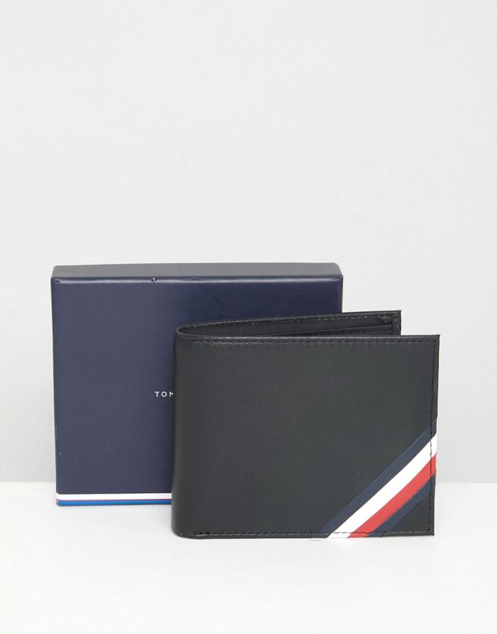 Tommy Hilfiger Edge Stripe Mini Wallet - Black