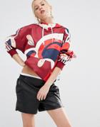 Adidas Originals X Rita Ora Paint Print Three Stripe Hoodie - Multi