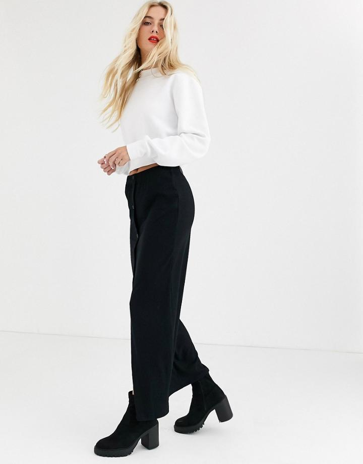 Noisy May Ribbed Maxi Skirt In Black