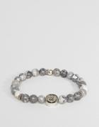 Icon Brand Anchor Marble Beaded Bracelet In Gray - Gray