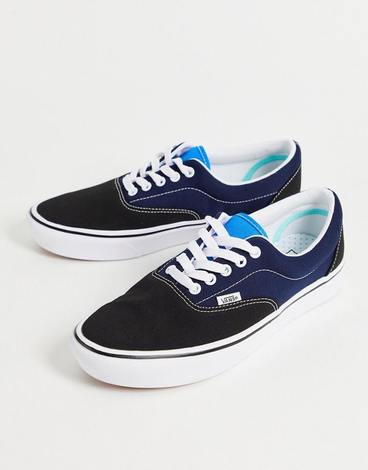 Vans Comfycush Era Tri Tone Sneakers In Black/blue