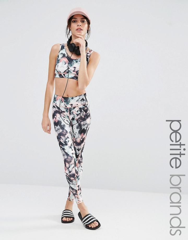Noisy May Kicks Back Petite Graphic Printed Leggings - Multi