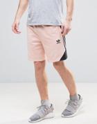 Adidas Originals Ornamental Block Shorts With Printed Panel Cf5316 - Pink