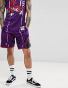 Mitchell & Ness Nba Toronto Raptors Swingman Shorts In Purple - Purple