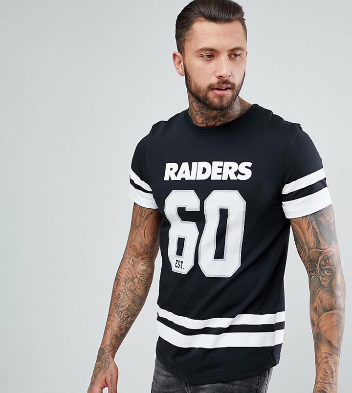 Majestic Oversized Raiders Team T-shirt - Black