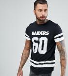 Majestic Oversized Raiders Team T-shirt - Black